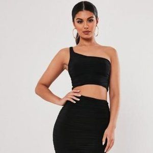 NWT Missguided co ord one shoulder bodycon set